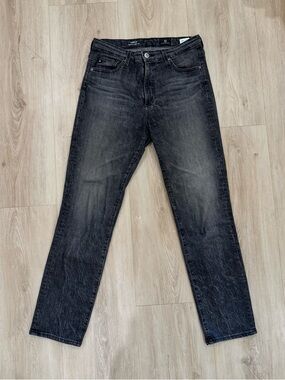 AG Adriano Goldschmied Isabelle High Rise Straight Crop Jeans